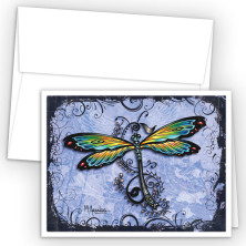 Tattoo Dragonfly Note Cards