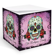 Tattoo Skull Memo Cube