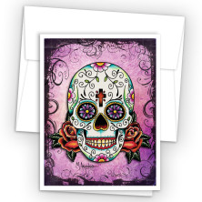 Tattoo Skull Note Cards