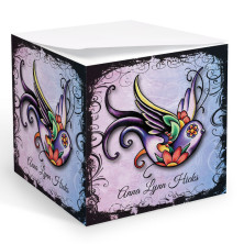 Tattoo Sparrow Memo Cube