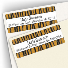 Tiger Stripes Address Labels