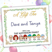 Vines Family Gift Label