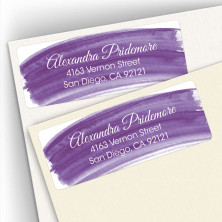 Violet Watercolor Address Labels