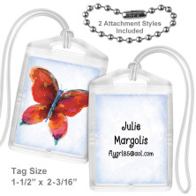 Watercolor Butterfly Mini Tag