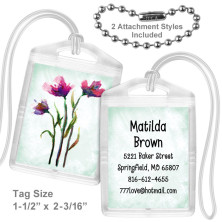 Watercolor Flowers 2 Mini Tag