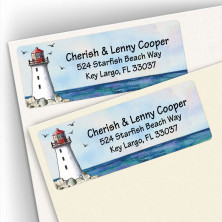 Watercolor Lighthouse Address Labels