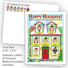 Winter House Happy Holidays Fold Note Set