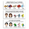 Birds, Fish, Cows and More Address Labels