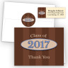 Chocolate Stripes Thank You Card Package