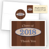 Chocolate Stripes Thank You Card Package
