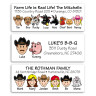 Cowboy Hat Address Labels