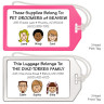 Family Caricature Luggage Tags