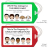 Family Caricature Luggage Tags