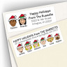 Happy Holidays Address Labels