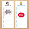 Caricature To-Do Pads with Magnets