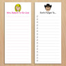 Caricature To-Do Pads with Magnets