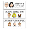Multiple Last Name Address Label