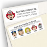 Police & Fireman Address Labels