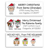 Santa Hat Address Labels