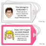 Single Caricature Bag Tags