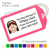 Single Caricature Bag Tags