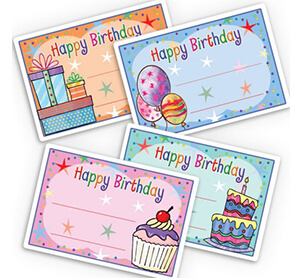 Personalized Birthday Gift Labels