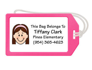 kids luggage tags