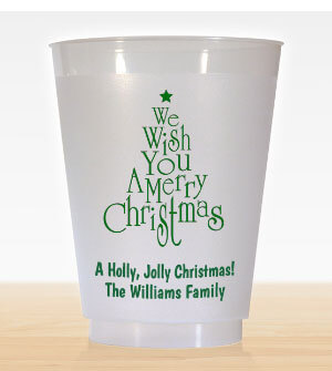 16 oz. Personalized Christmas Party Cups