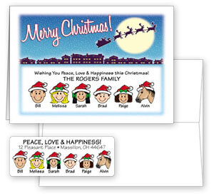 Holiday Cards & Matching Address Labels