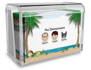 Family Note Card Sets with Holder