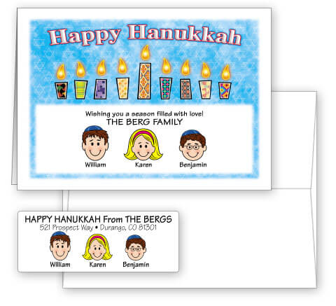 Happy Hanukkah Card Combo Sets