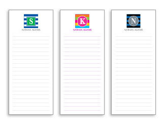 Monogram List Pads
