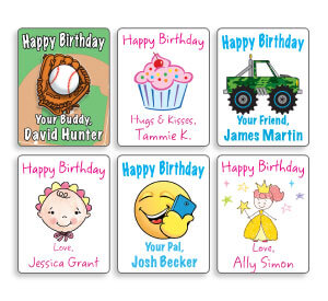 Small Birthday Gift Labels