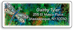 Butterfly & Dragonfly Address Label