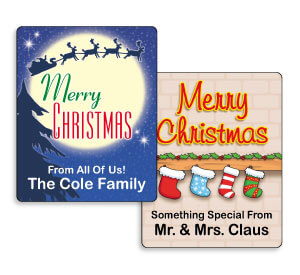 Personalized Small Christmas Gift Labels