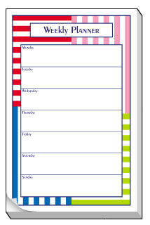 Non-Personalized Weekly Planers