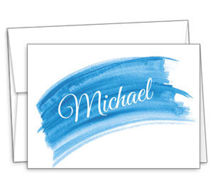 Watercolor Note Cards Fold Over