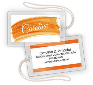 Watercolor 2-Side Luggage Tags